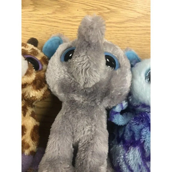 Lot Of 4 Ty Beanie Boos Kacey, Safari, Peanut, Oscar - Picture 4 of 9